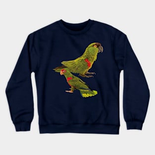 Parrot and mountain parakeet Crewneck Sweatshirt